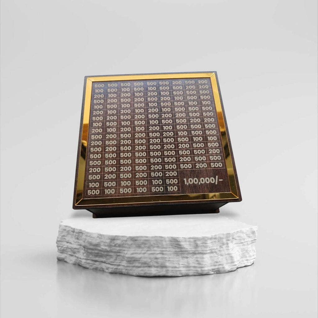 🐷 Savings Challenge Piggy Bank – Wooden Money Saving Box 💰