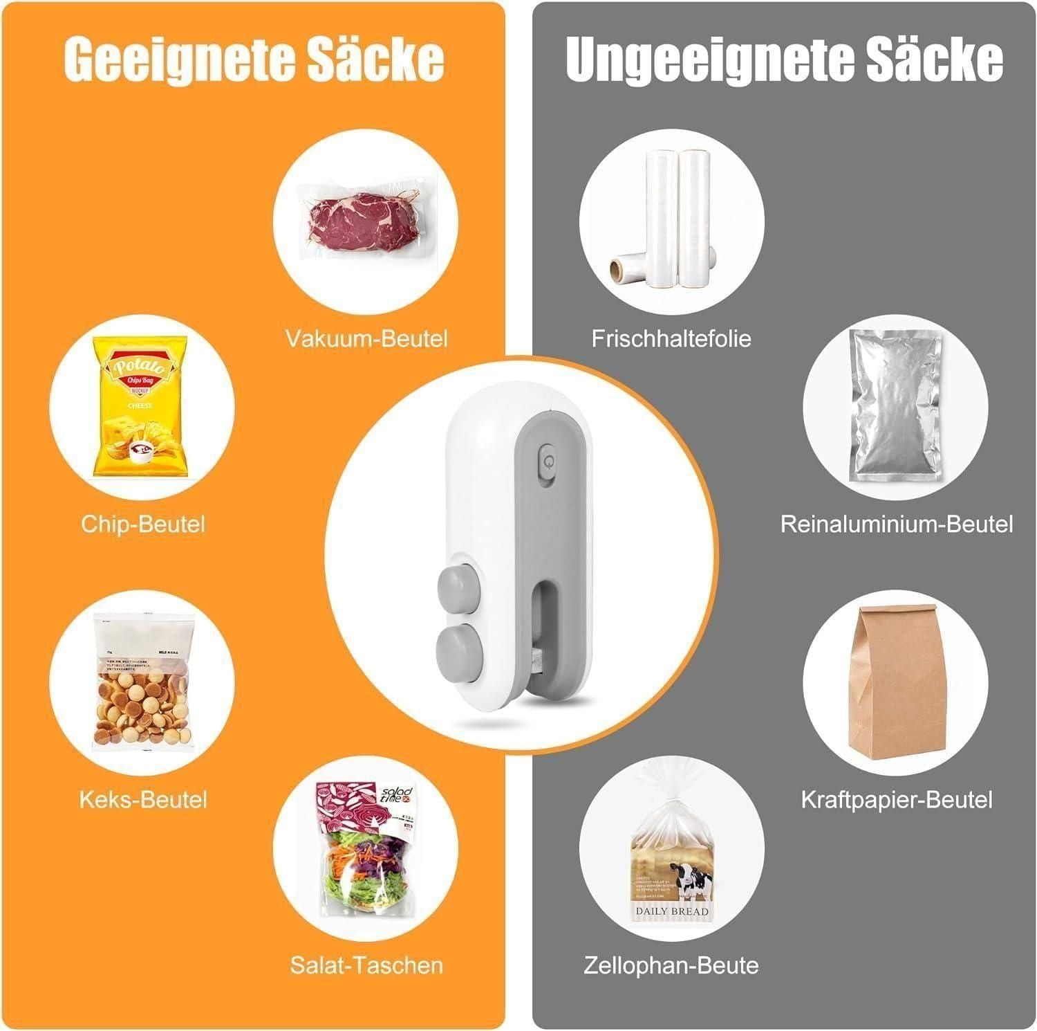 🔥✂️ Portable Mini Sealing Machine – 2 in 1 USB Rechargeable Bag Sealer with Cutter 🛍️