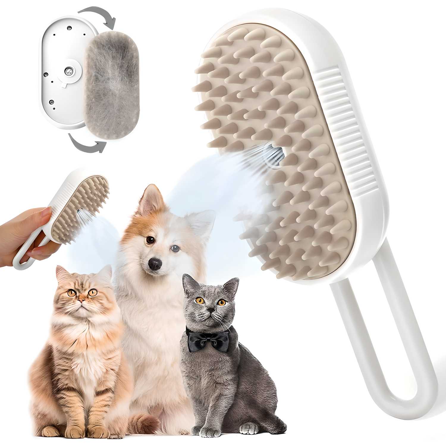 Steam Brush for Dogs &amp; Cats 🐶🐱
