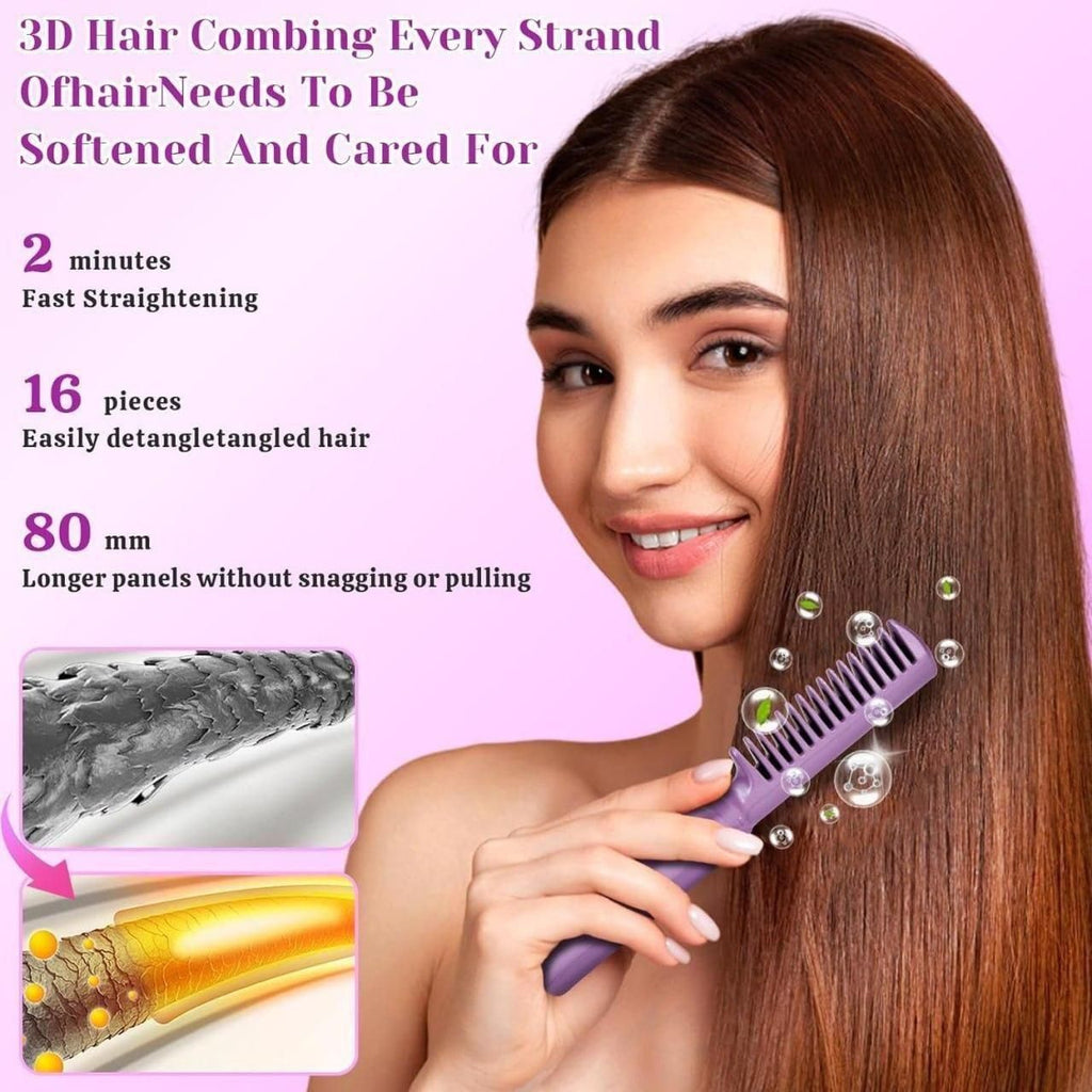 Mini Hair Straightener | Cordless • Rechargeable • Adjustable Heat