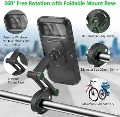 🚴📱 Universal 360° Rotation Bike Waterproof Cell Phone Holder