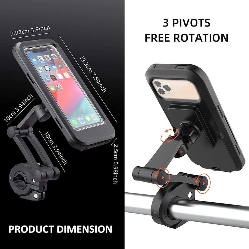 🚴📱 Universal 360° Rotation Bike Waterproof Cell Phone Holder