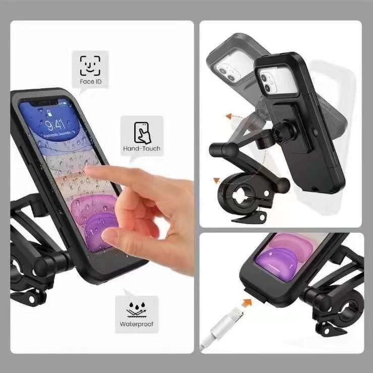 🚴📱 Universal 360° Rotation Bike Waterproof Cell Phone Holder