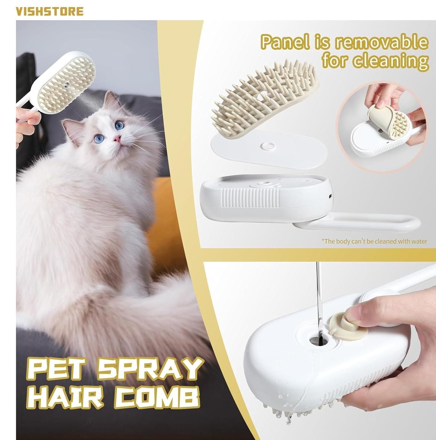 Steam Brush for Dogs &amp; Cats 🐶🐱