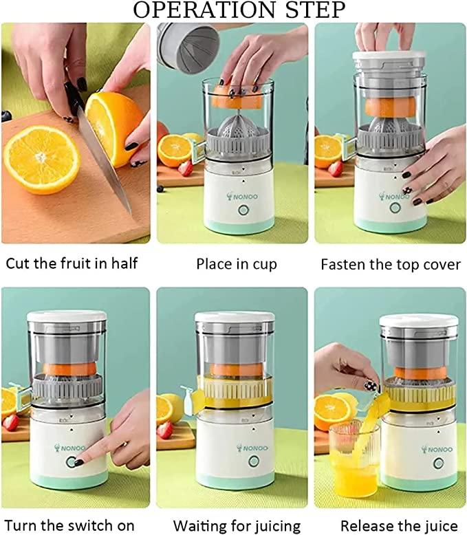 Electric Citrus Juicer (USB Rechargeable) 🍊⚡🥤