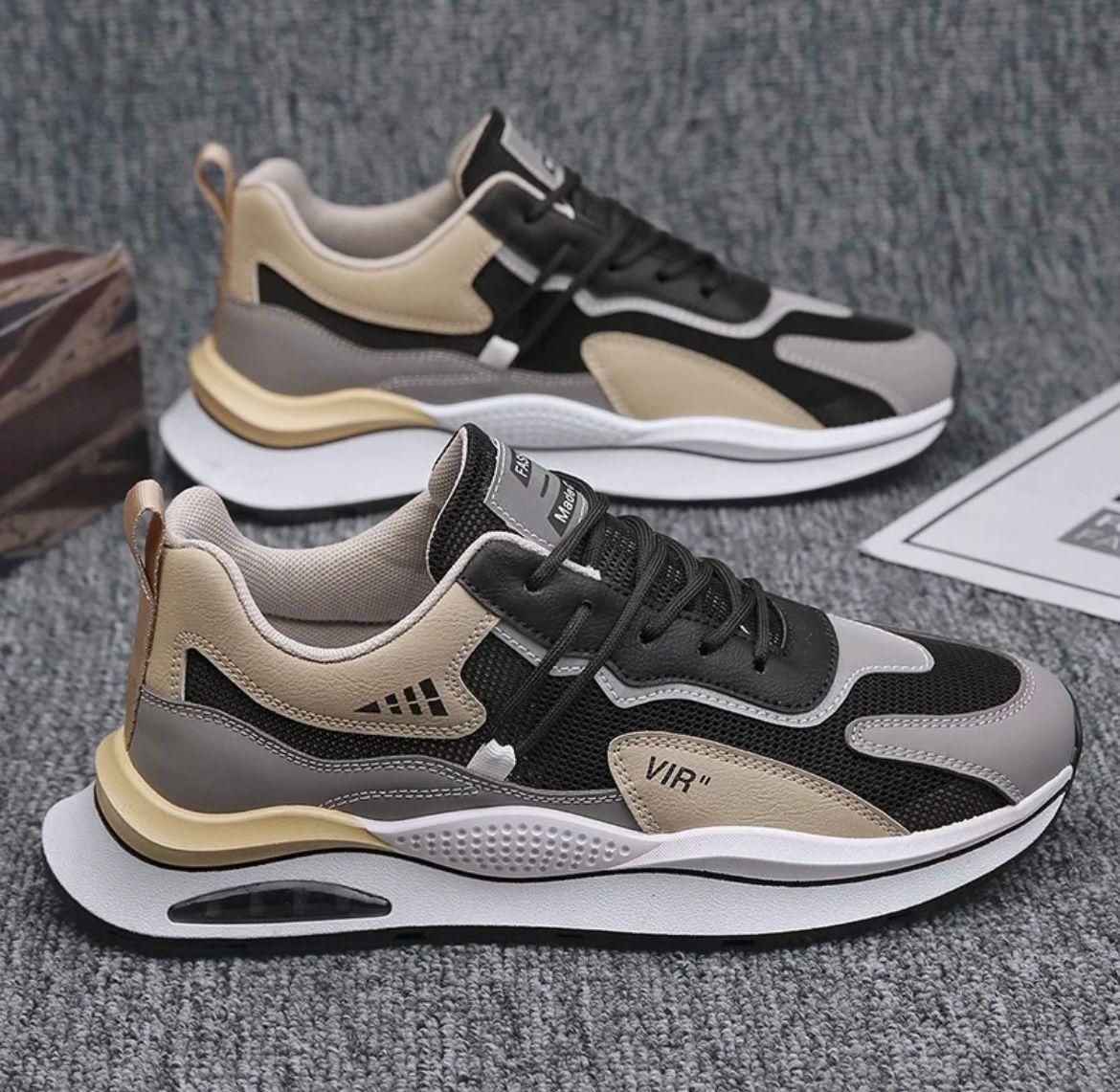 👟✨ Men Stylish Lightweight Casual Shoes – Beige 😎🤍