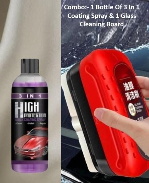 🚗✨ Coating Spray & Glass Cleaning Board Combo ✨🚗