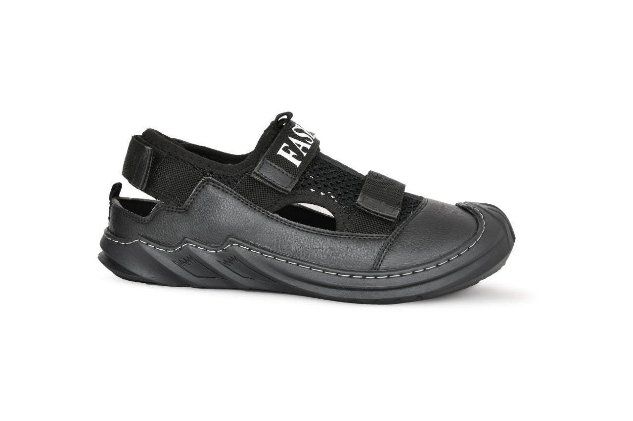 👞🖤 Men’s Casual Dailywear Sandals – Black 😎✨