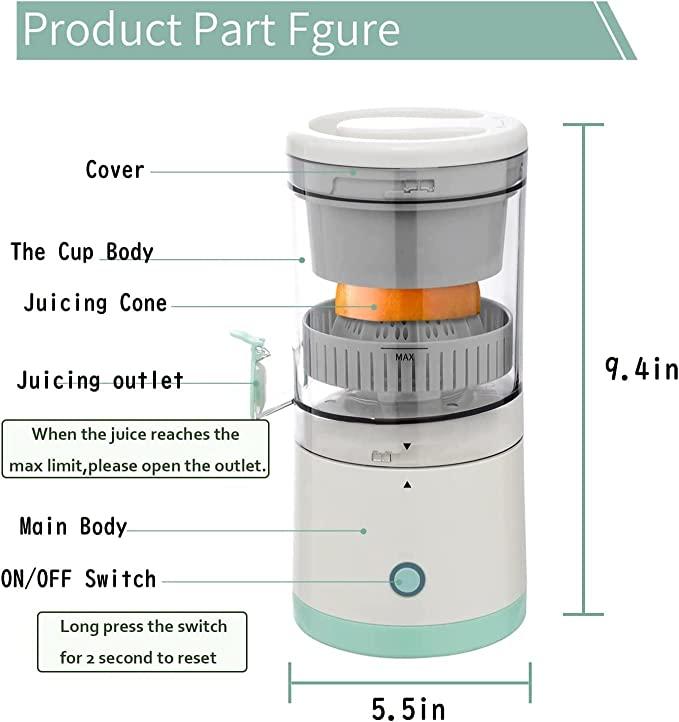 Electric Citrus Juicer (USB Rechargeable) 🍊⚡🥤