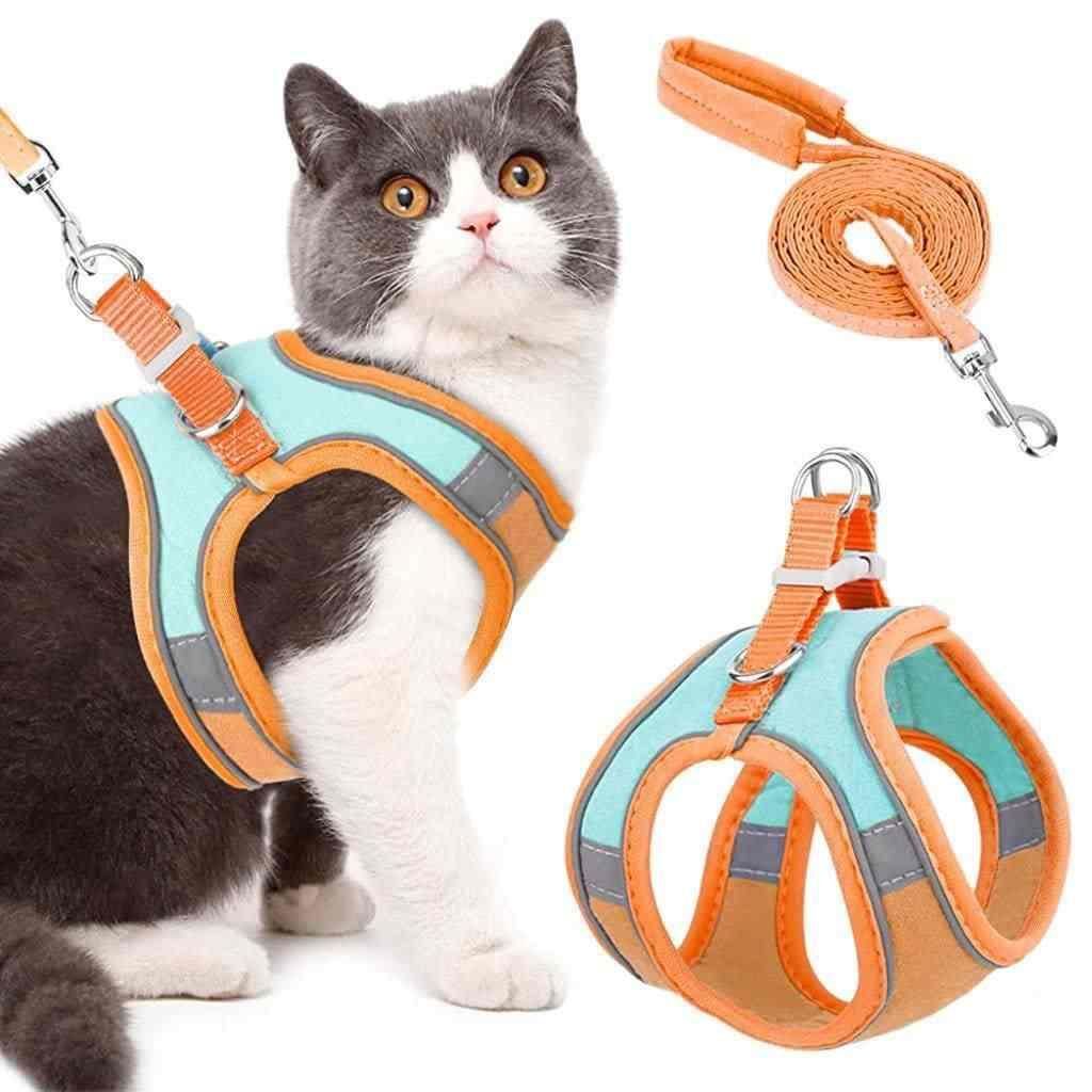 Cat Harness with Leash Adjustable & Comfortable