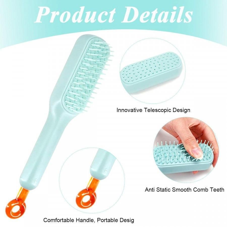 ✨ Self-Cleaning Anti-static Massage Comb for Adults and Kids ✨
